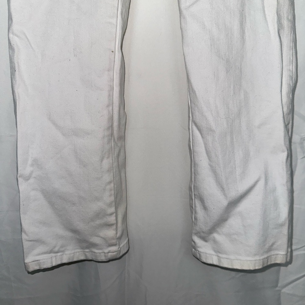 Eileen Fisher White Organic Cotton Stretch Jeans Size 6 Straight Leg Minimalist - Picture 7 of 7